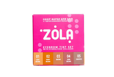 Набір фарб для брів ZOLA з окислювачем в саше