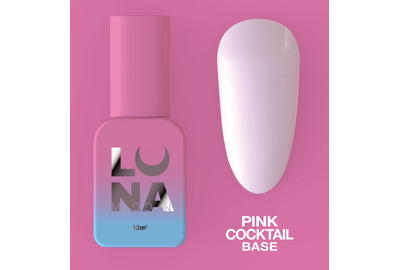 База цветная Luna Base Pink Cocktail светло-розовая, 13 мл, Обьем: 13 мл
