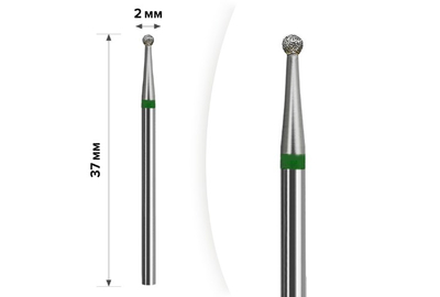 Насадка фреза алмазная D 20 G шар 021