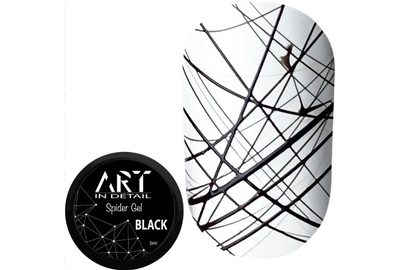 Гель-паутинка ART Spider gel Black, черная, 5 мл