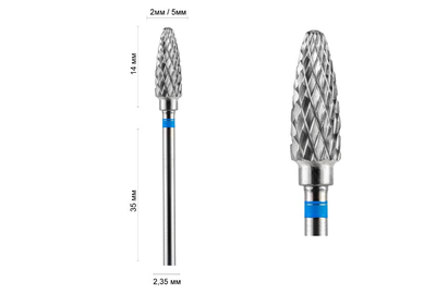 Насадка фреза твердосплавна DLX 50 B конус для лівші 13235