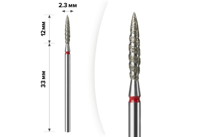 Насадка фреза алмазна D 23 R торнадо 01