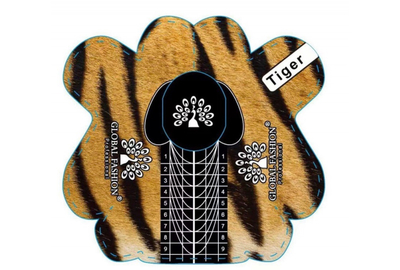 Формы для наращивания ногтей Тигровые, 300 шт