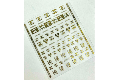 Наклейки для дизайна ногтей DP 3114 Chanel