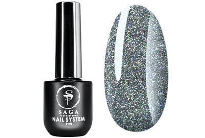 Гель-лак SAGA Fiery №15 светоотражающий, 9 мл
