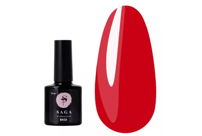 База для гель-лака SAGA Tropical Base №1 оранжево-красная, 8 мл