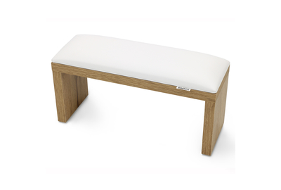 Подлокотник на коричневых ножках White Белый