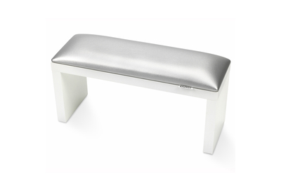 Подлокотник на белых ножках Silver Серебряный