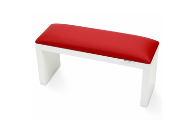 Подлокотник на белых ножках Red Красный