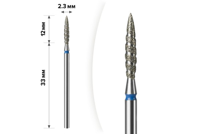 Насадка фреза алмазна D 23 B торнадо 02