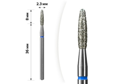 Насадка фреза алмазна D 23 B полум`я безпечне 055