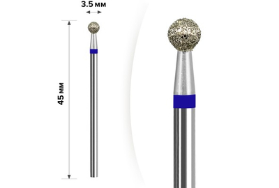 Насадка фреза алмазна D 33 B куля 030