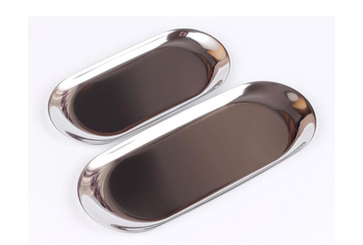Лоток металлический SILVER овальный 22,5х9х0,5 см