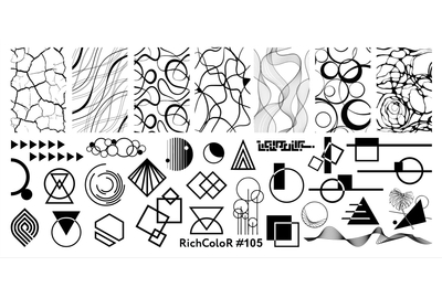 Пластина для стемпинга RichColor №105