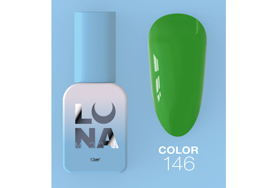 Gel polish Luna Color No. 146 bright green, 13 ml