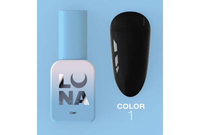 Гель-лак Luna Color №001 черный, 8 мл