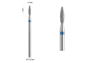 Насадка фреза алмазная DLX 21 B пламя