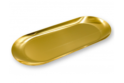 Лоток металевий GOLD овальний 22,5х9х0,5 см