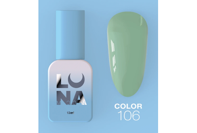 Gel polish Luna Color No. 106 gray-green, 13 ml