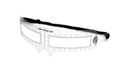 Лінійка для розмітки брів ZOLA з гумкою