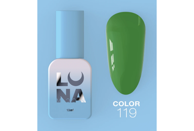 Гель-лак Luna Color №119 зеленый, 13 мл