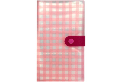 Альбом для слайдер дизайнов Розовая клетка, 240 отделений