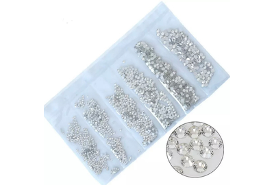 Стразы для ногтей микс размер crystal 1000 шт