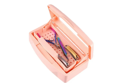 Контейнер Персиковый для дезинфекции маникюрных инструментов 500 мл