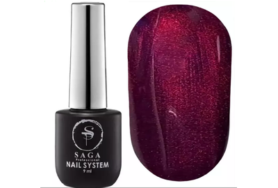 Гель-лак Saga GLOW CAT Котяче Око №01 темно-сливовий 10 мл