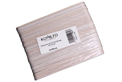Набор одноразовых пил Komilfo 120/150 грит 50 шт