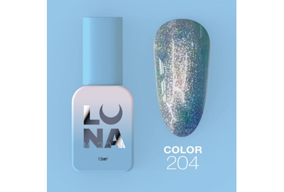 Гель-лак Luna Color №204 зеленый, 8 мл