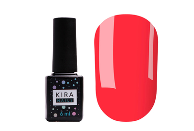 Гель-лак Kira Nails №051 яркий розово-коралловый эмаль, 6 мл