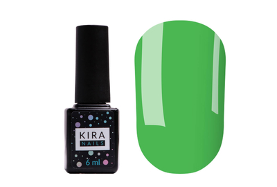 Гель-лак Kira Nails №126 зеленый эмаль приглушенный, 6 мл, Цвет: Зеленый