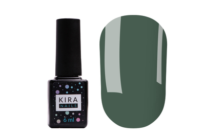 Гель-лак Kira Nails №171 спокойный зеленый эмаль, 6 мл, Цвет: Зеленый
