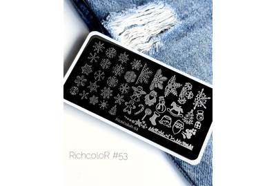 Пластина для стемпинга RichColor №053
