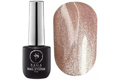 Гель-лак Saga GLOW CAT Кошачий Глаз №04 какао, 10 мл
