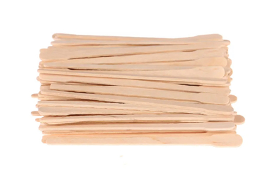 Шпатель для воска одноразовый деревянный 50 шт малый