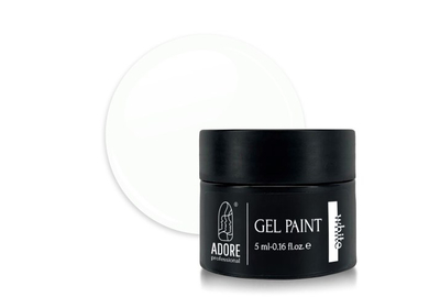 Гель-краска Adore Gel Paint №01 White белая, 5 г