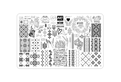 Пластина для стемпинга Art Stamping 006