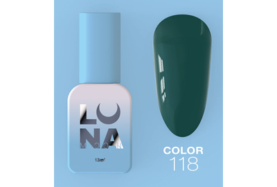 Гель-лак Luna Color №118 зеленый, 8 мл
