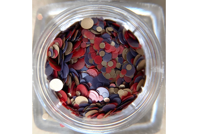 Микс конфетти фиолетово-красные