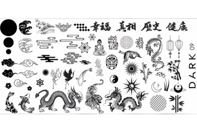 Пластина для стемпинга DARK 09