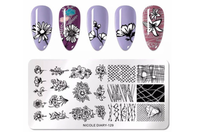 Пластина для стемпинга NICOLE DIARY-129