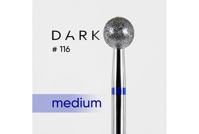 Насадка фреза алмазна DARK №116 куля синя 050