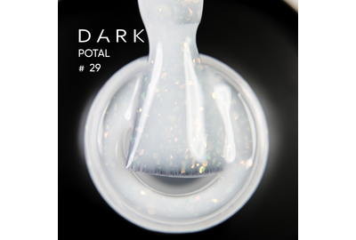 База для ногтей DARK Potal Base №29, молочно-белая с талью, 15 мл, Цвет: Белый