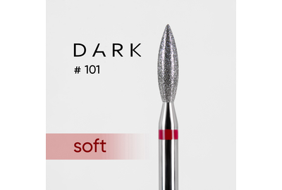 Насадка фреза алмазная DARK №101 пламя красное 024