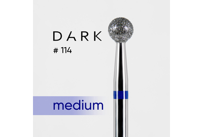 Насадка фреза алмазна DARK №114 куля синя 040