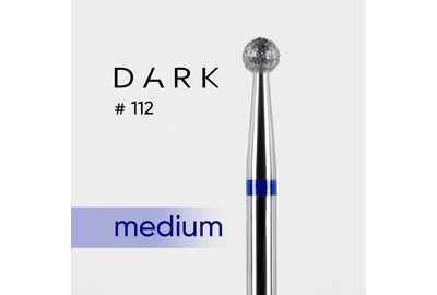 Насадка фреза алмазна DARK №112 куля синя 030