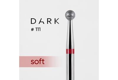 Насадка фреза алмазна DARK №111 куля червона 030