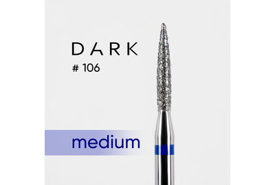 Насадка фреза алмазна DARK №106 полум`я синє 018